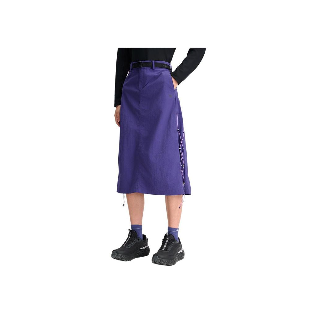 New FILA Woven Skirt Women's Dark Purple A11W517301FDP