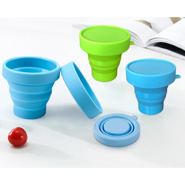 Household Silicone Folding Water Cup Outdoor Travel Silicone Gargle Cup Retractable Mini Cup Portable Compression Folding Cup