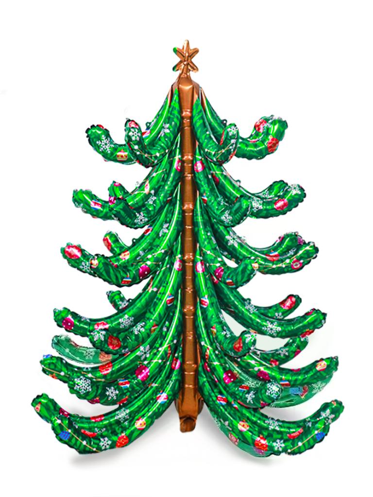 1pc 6D Green Christmas Tree Foil Balloons for Christmas Party Decoration, Birthday, New Year's Eve, Christmas, Holiday Party