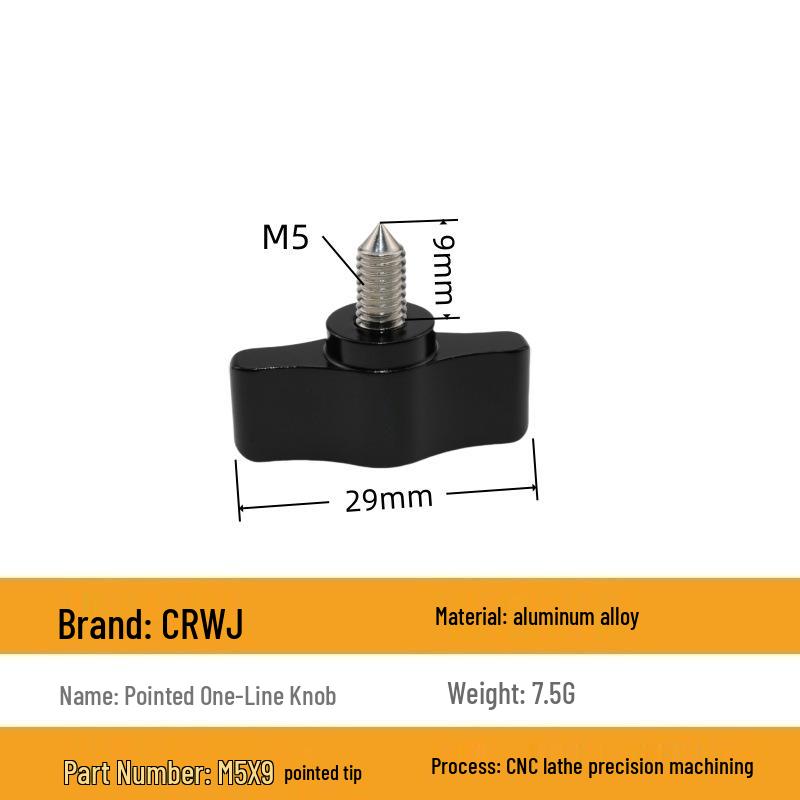 

One-Word Stainless Steel M4-M8 Flat-Head Wing Nut & 1/4 Camera Screw Set