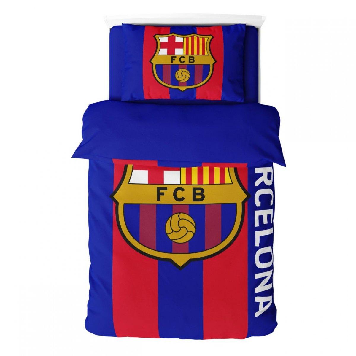 FC Barcelona Bettwäsche-Set 135x200 + 50x75 cm Mikrofaser 119122 mehrfarbig