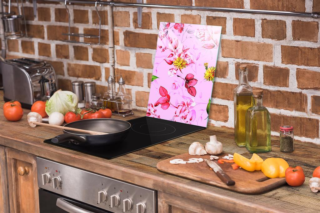 GLASS CUTTING BOARD 35x52 Flower