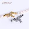 18K Gold Plated Bowknot Fastener Connector Clasps Accessories With Pearl Pendant Mounting,DIY Beading Jewelry Making Crafts