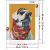 5d DIY Diamond Painting Cross Stitch Colorful Puppy Animals Diamond Embroidery Mosaic Full Round Drill Home Decor Arts