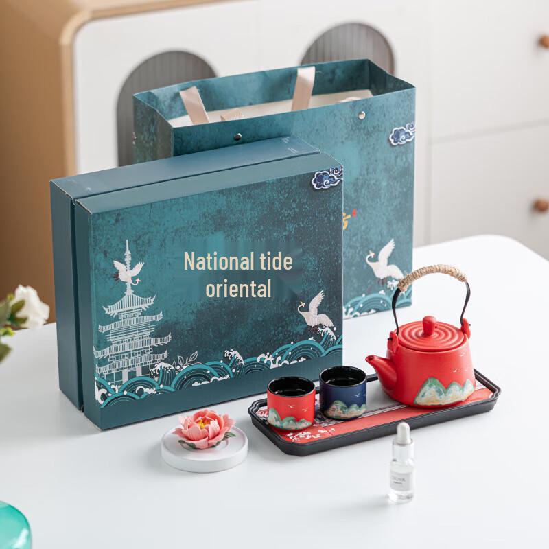 Hongyu Hand-painted Ceramic Tea Set