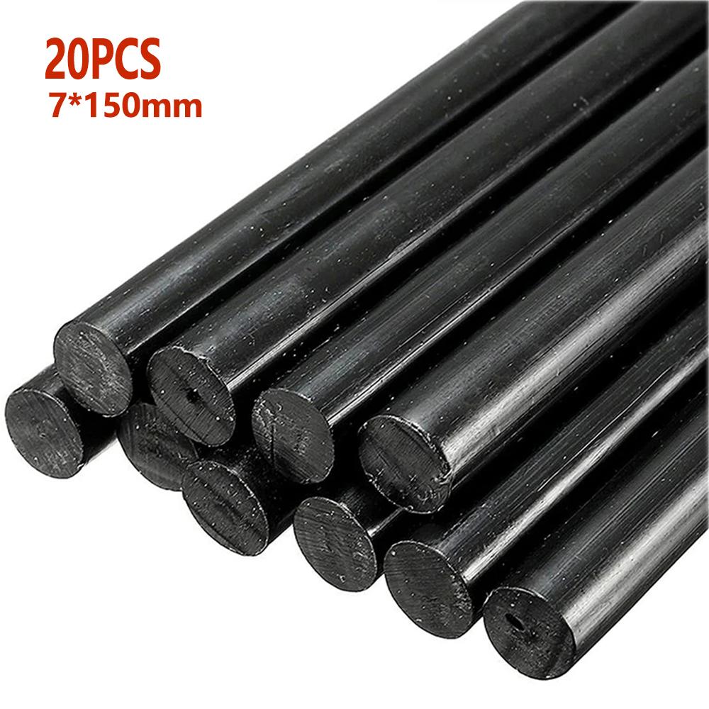 10/20 Pcs Black Hot Melt Glue Sticks Car Dent Repair Glue Sticks Strong Adhesion Car Body Paintless Repair Tool