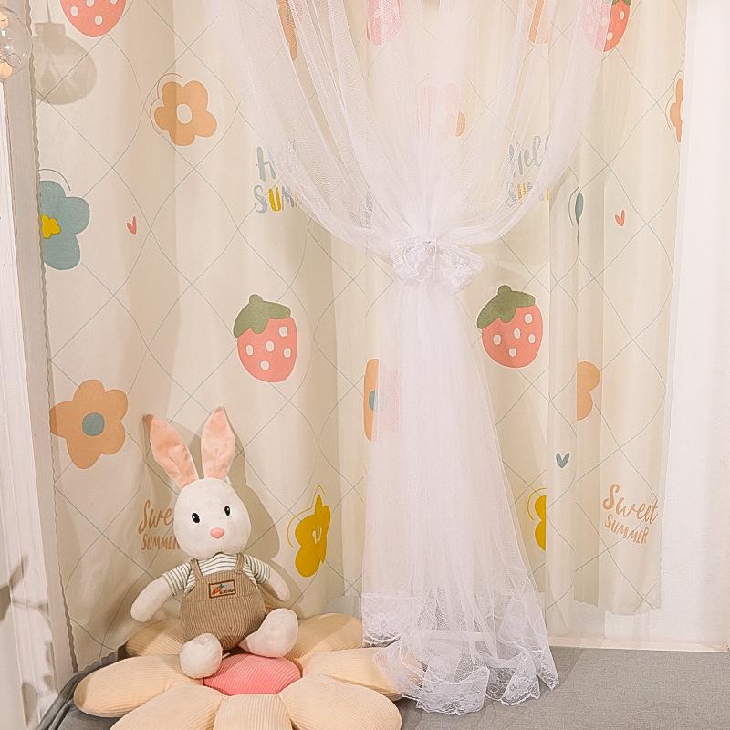 Velcro Blackout Curtains with Free Installation - Windproof & Punch-Free Door Voile