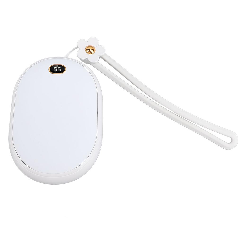 USB Hand Warmer LED Display 2 Temperatures Double Sided Heating 10000mAh Power Bank Pocket Heater 2A