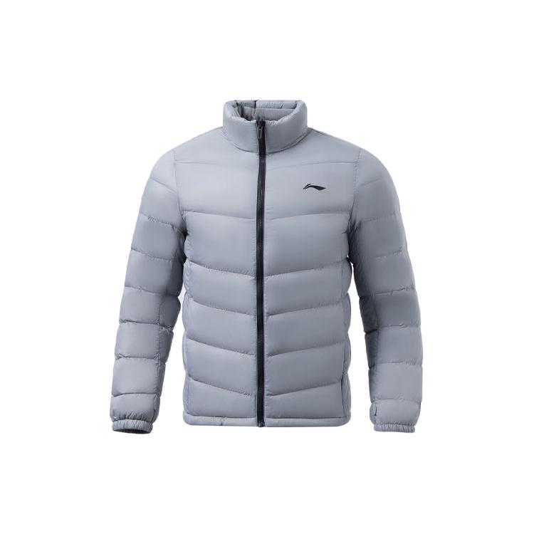 Li Ning Training Series Down Jacket Men s Stone Gray AYMR145-6 M
