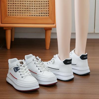 Little White Shoes New Winter Student Versatile Casual Trendy Shoes Platform High Top Board Shoes 1