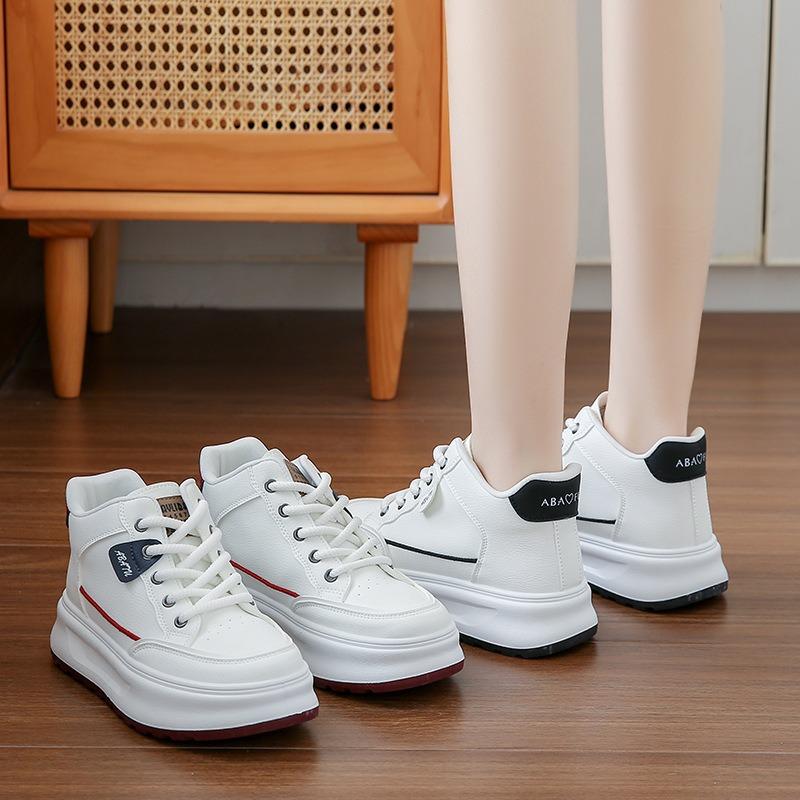 Little white shoes new winter student versatile casual trendy shoes platform high top board shoes 1