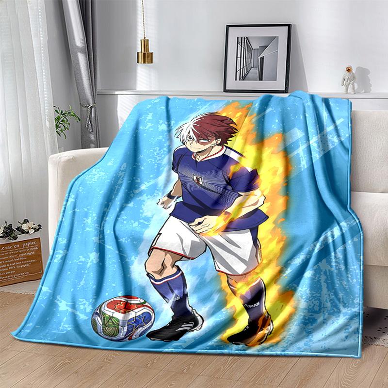 1pc Soccer Legend Flannel Blanket Soft Warm Throw Blanket for Bedroom Living Room Bed Travel Camping Picnic Gift. MT71501116