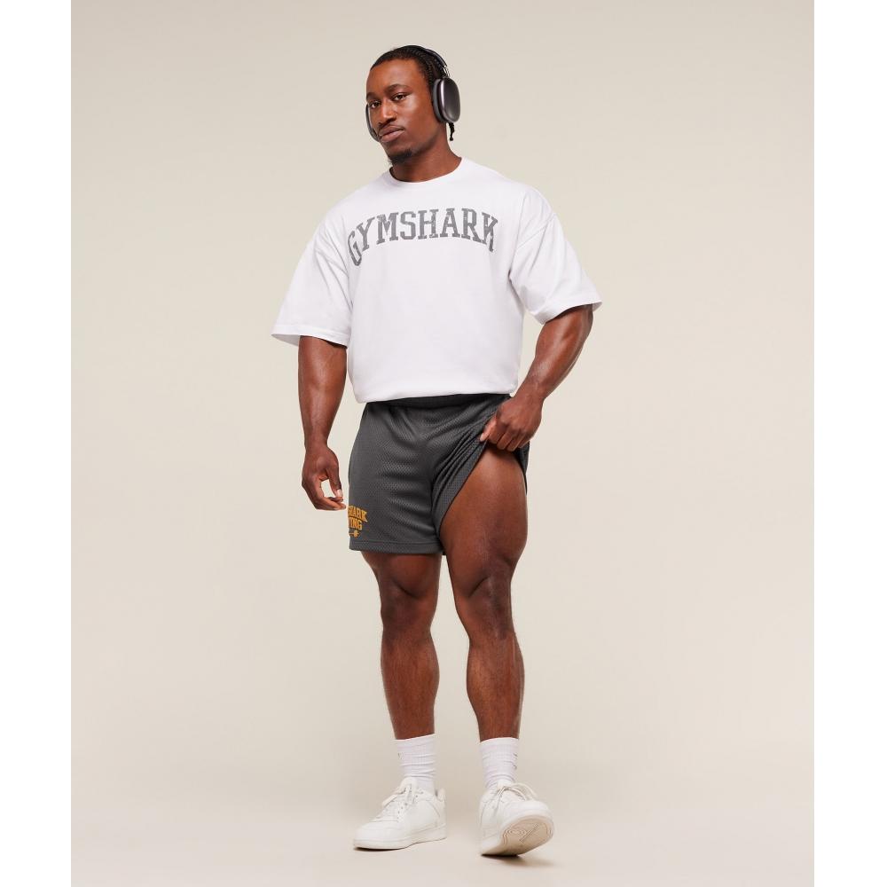 Gymshark Lifting Barbell Mesh 5  Short Onyx Grey A3c3z Gb7n
