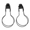 Bulb Clip Adapter Metal Wire Rust Proof Clip On Bulb Lampshade Holder with Finial Top for Table Lamp Floor Lamp 2pcs