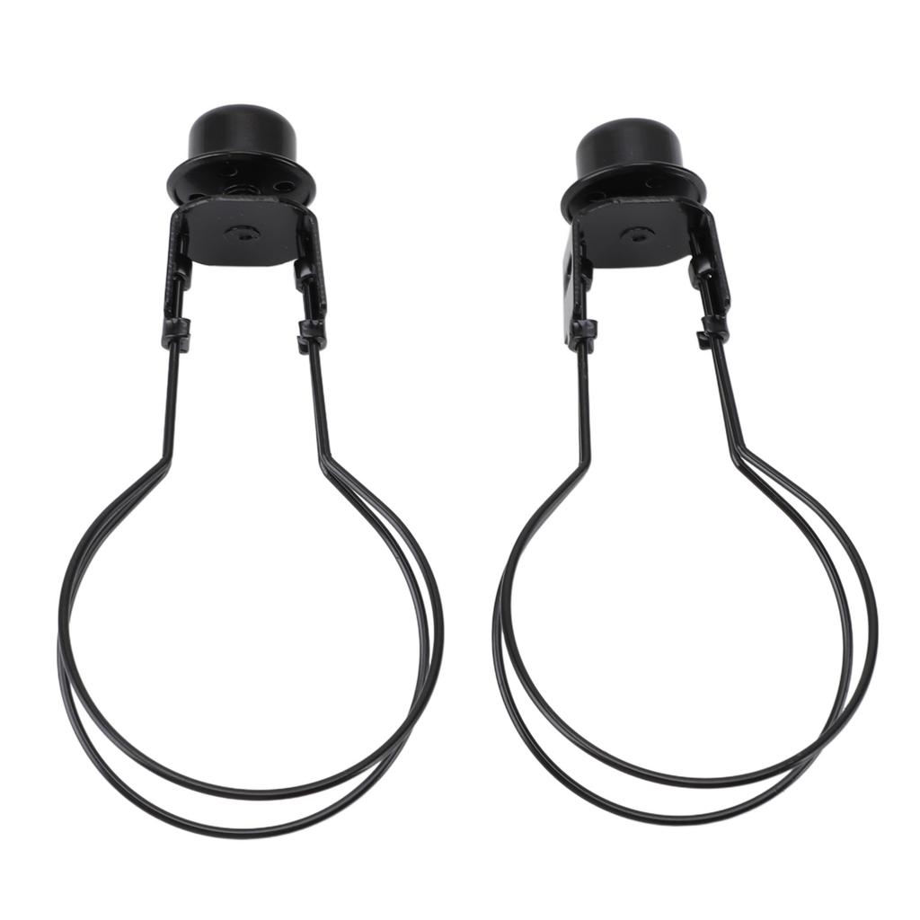 Bulb Clip Adapter Metal Wire Rust Proof Clip On Bulb Lampshade Holder with Finial Top for Table Lamp Floor Lamp 2pcs