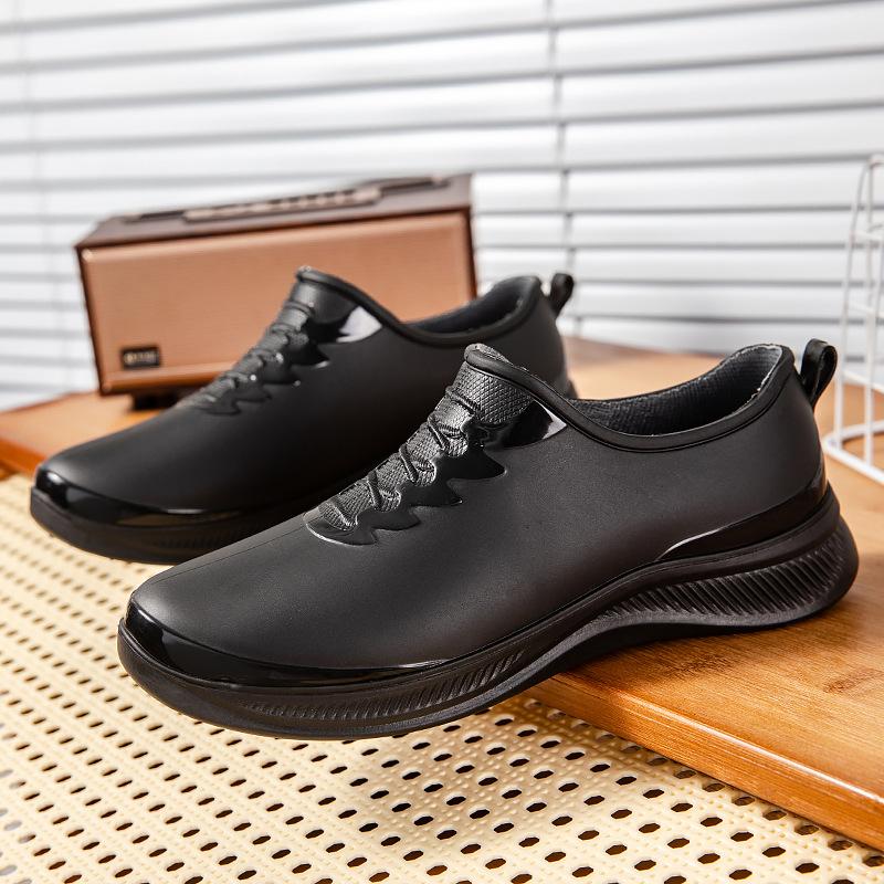 Women's rain shoes new fashion low-top elegant shallow mouth waterproof water shoes Internet celebrity wear-resistant outdoor rain boots