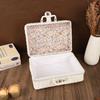 Vintage PP Rattan Woven Storage Box with Lid, Portable Travel Case, Perfect for Wedding Gifts and Holiday Packaging