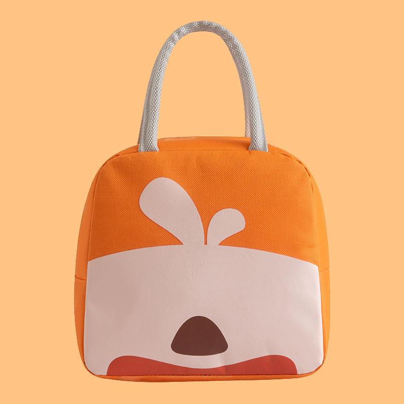 Insulated Lunch Bag Handheld Lunch Bag Large Portable Cute Cartoon Bento Bag