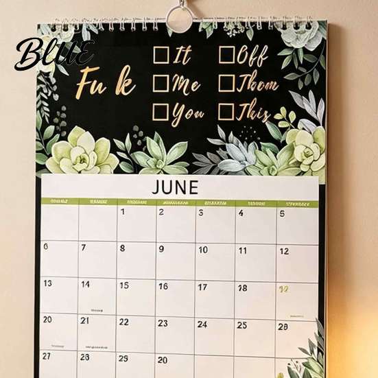 Life Management Planner 2027 Wall Calendar for Tired Ass Women Funny Sarcastic Yearly Office Accessories with Large Grids Humorous Monthly Organizer
