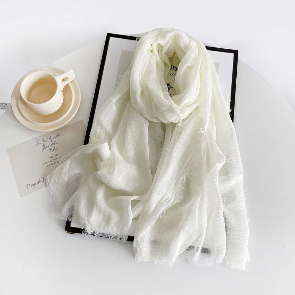 Comfortable Fit Breathable Silk Scarf Cotton And Hemp Scarf Retro Headscarf
