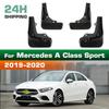 4 STÜCKE Auto Schmutzfänger Spritzschutz Kotflügel Auto Schmutzfänger Kompatibel mit Mercedes-Benz A-Klasse Sport 2019 2020