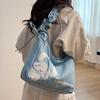 Hello Kitty Melody Kuromi Canvas Shoulder Bag With Stitching Details For Student And Outing