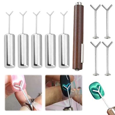 Cat Eye Nail Magnets Nail Magnet Set Multi-Function Cat Eye Gel Nail Polish Magnet Nail Magnet Stick for Home DIY Salon Studio