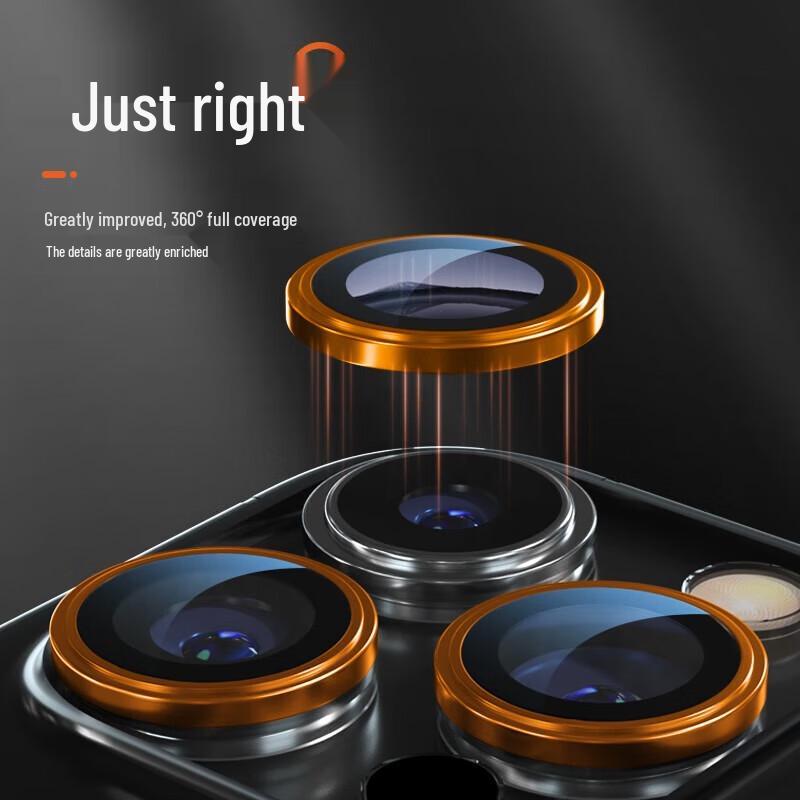 Mr. Blue Gorilla Tempered Glass Camera Lens Protector for iPhone 15 Pro Max