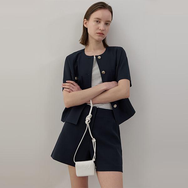 ATELIER NAIN Oui Tweed Set-Up Short Pants(Pt-5535)