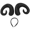 Headpiece Devil Ox Horn Hairband Cosplay Headband Halloween Demon Horns Headband   Masquerade Party