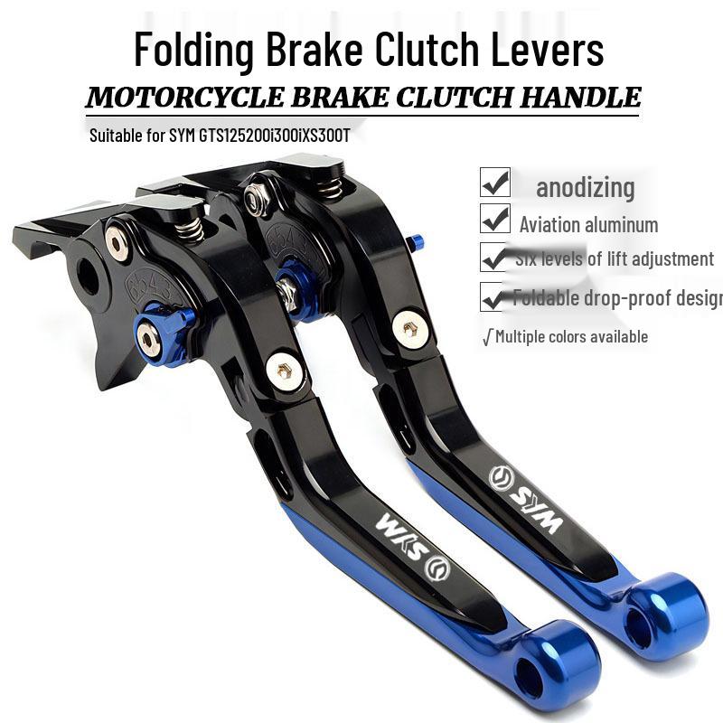 

Folding Brake & Clutch Lever for Sanyang GTS125/200i/300i XS300T Black Black Red
