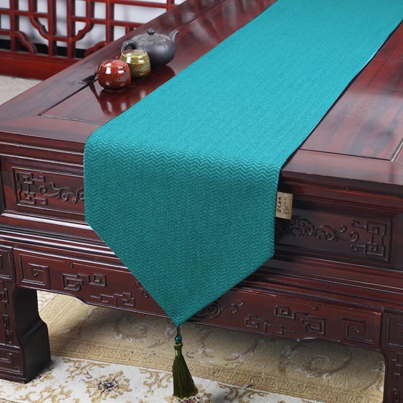 Neue Chinesische Zen Stil Tisch Flagge Wohnzimmer Massivholz Tee Tisch Flagge Esstisch TV Schrank Abdeckung Tuch Tischdecke