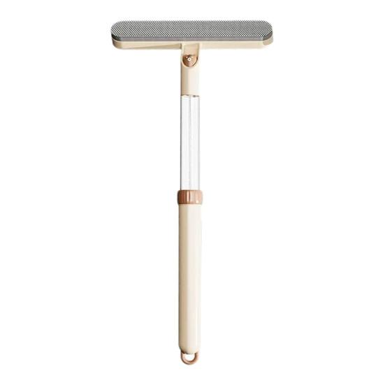 Window Screen Cleaning Brush 3 In 1 Glass Wiper with Retractable Wand Built-in Crevice Brush Swiveling Head Multi-Surface Cleaner