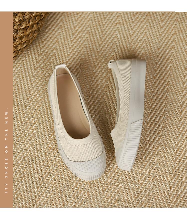 Fashion Princess Platform Shoes Women's Casual Sports Board Shoes Slip-onWomen Sneakers Round Head Shallow Mouth Loafers Flat Shoes