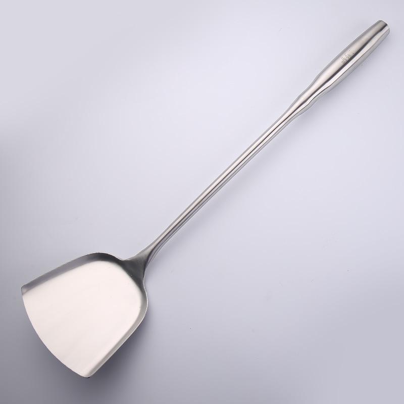 Stainless Steel Extended and Thickened Stir-frying Spoons, Large Spatulas, Rice Spoons, Strainers, and Kitchen-specific Serving Spoons