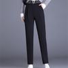 2022 Autumn Winter Women High Waist Solid Elegant Thickening Warm Pants Harajuku Ladies Chic Trousers Female Casual Fashion Pant