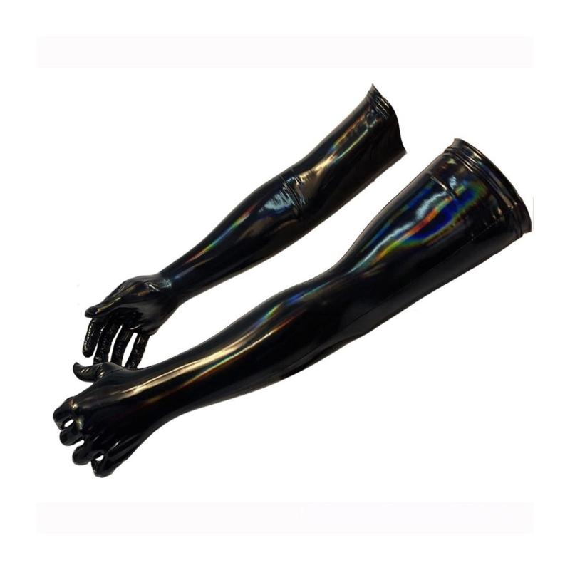 Stylowe Długie Rękawiczki ze Skóry PU dla Kobiet do Imprezowych Stylizacji Rękawiczki Czarownicy na Halloween na Wieczorne Gale i Maskarady