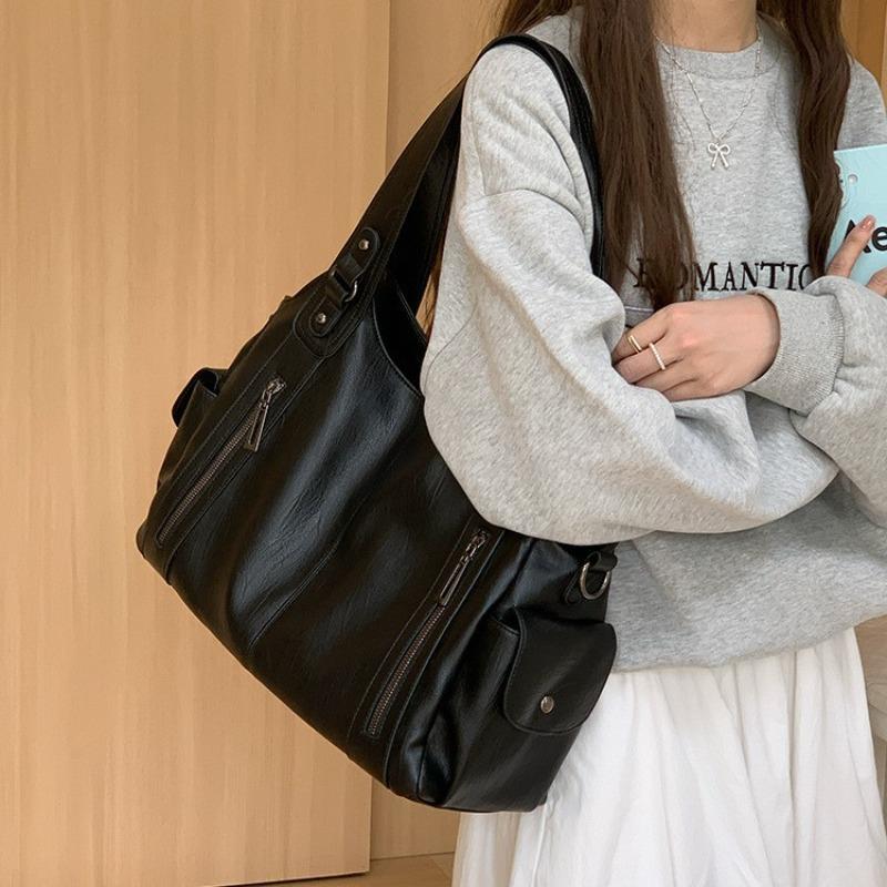 Tote Bag - Versatile Multi-pocket High-end Commuter Shoulder Bag