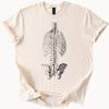 Skeleton Spine and Ribcage Graphic Anatomical T Shirt Skeleton Shirt Human Anatomy Tee Alternative Anatomical Art Soft Cream Shirt