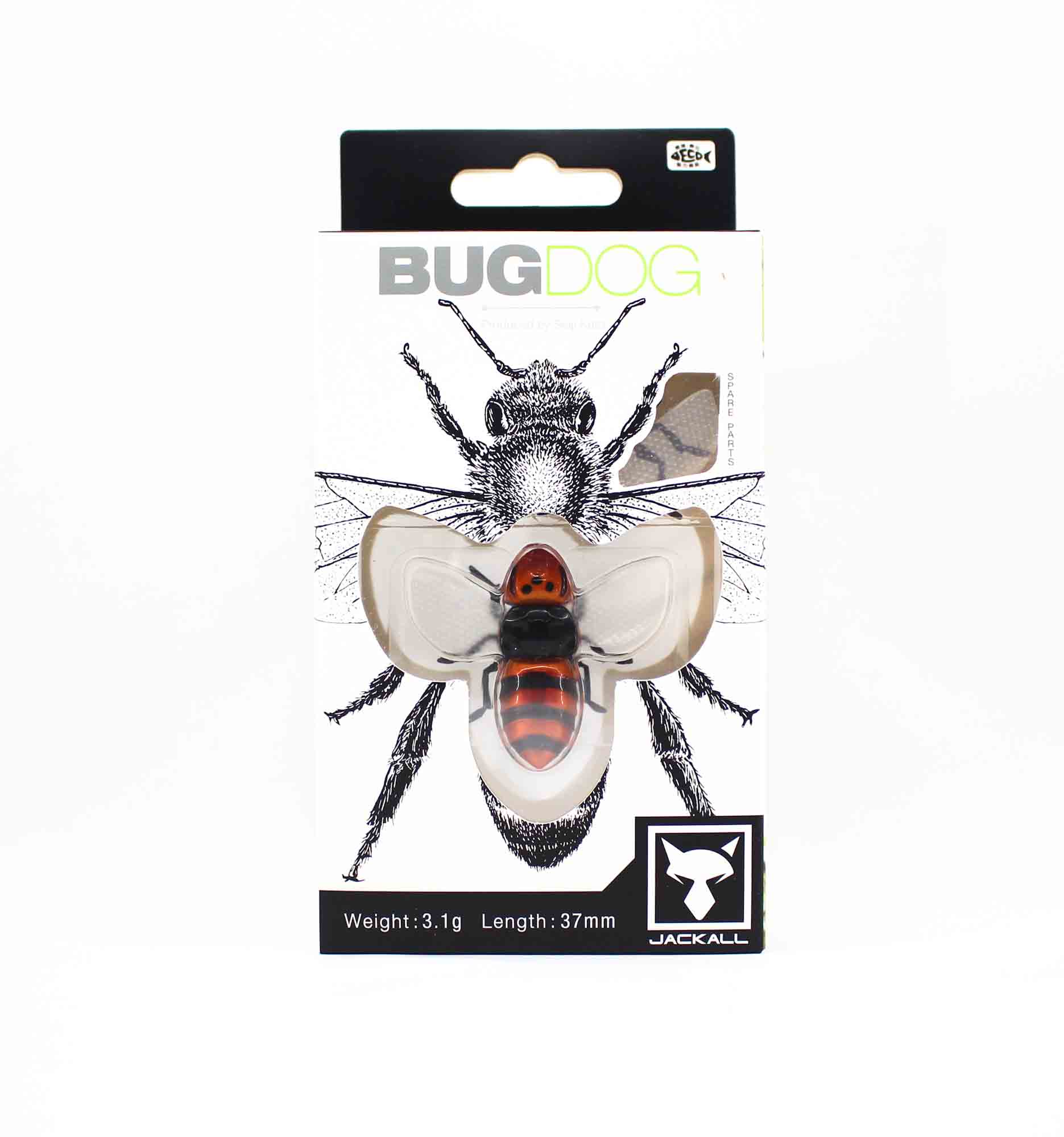 

Плавающая приманка Jackall Bugdog 37 мм для насекомых Suzumebachi (0985)