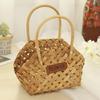 Hand-Held Basket Hand-Woven Flower Pot Wedding Flower Girl Baskets for Home