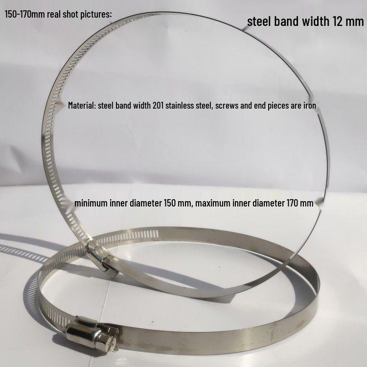 Stainless Steel Hose and Pipe Clamp for 1-Inch Water or Gas Pipes