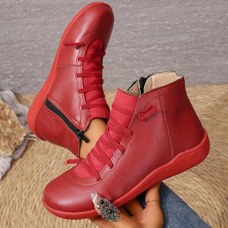 Damen Herbst-Winter Britischer Stil Niedrig geschnittene Kurze Martin Boots, Europäisches Lässiges Schuhwerk, In Großen Größen Erhältlich.