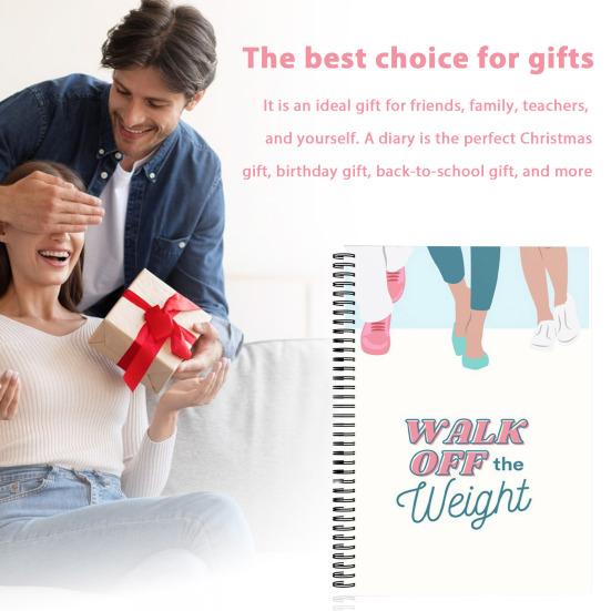 Exercise Workbook for Walking Off The Weight Schedule Planner Journal Thick Paper Smooth Writing Notebook for Home School Office Use