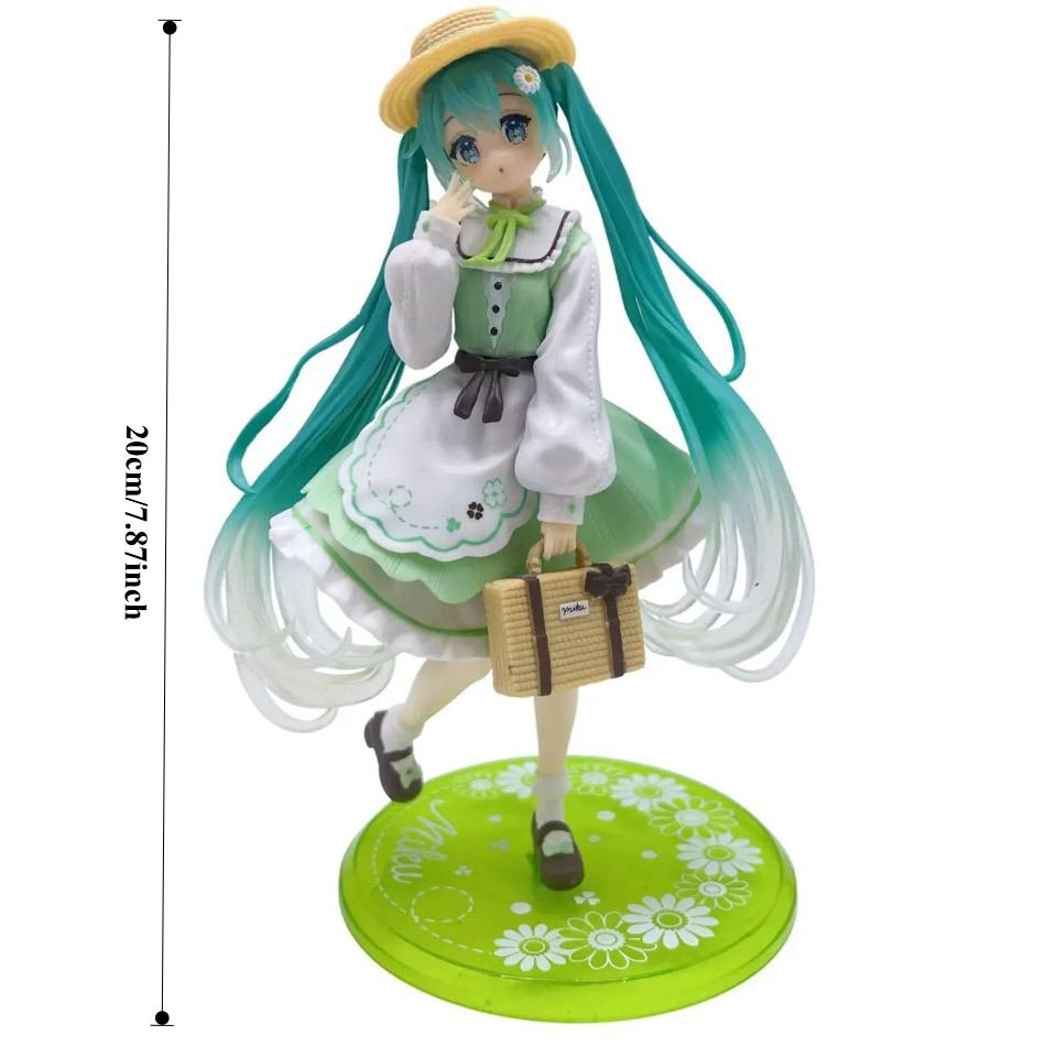 Anime Figure Cherry Blossoms Dress Action Figures Kawaii Swimsuit Vocaloid Pvc Collectible Model Toys Girl Gift