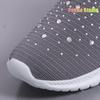 9 Colors Rimocy Shining Crystal Flats Women Spring Breathable Knit Platform Sneakers Woman Comfortable Soft Bottom Non -Slip Sports Shoes