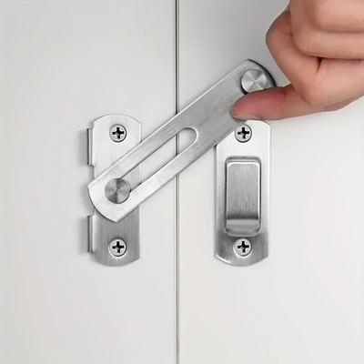 Door Lock Guard Latch Bolt 180 Degree Stainless Steel Latch Sliding Barn Door Lock Security Hardware For Window Cabinet Home