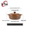 Xiyao Traditional Unglazed Ceramic Casserole