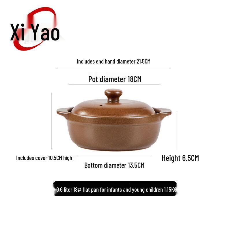 Xiyao Traditional Unglazed Ceramic Casserole