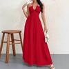 European and American Fashion Summer New Women's Halter Neck Dress